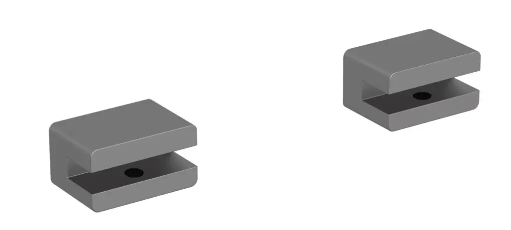 Úchyty pro poličku SAT X-Way PVD gun metal SATDXWW1GM SATDXWW1GM