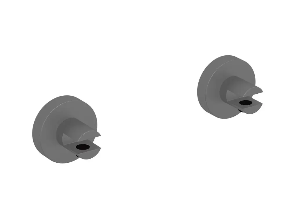 SAT Úchyty pro poličku X-Way PVD gun metal - DXWW2GM