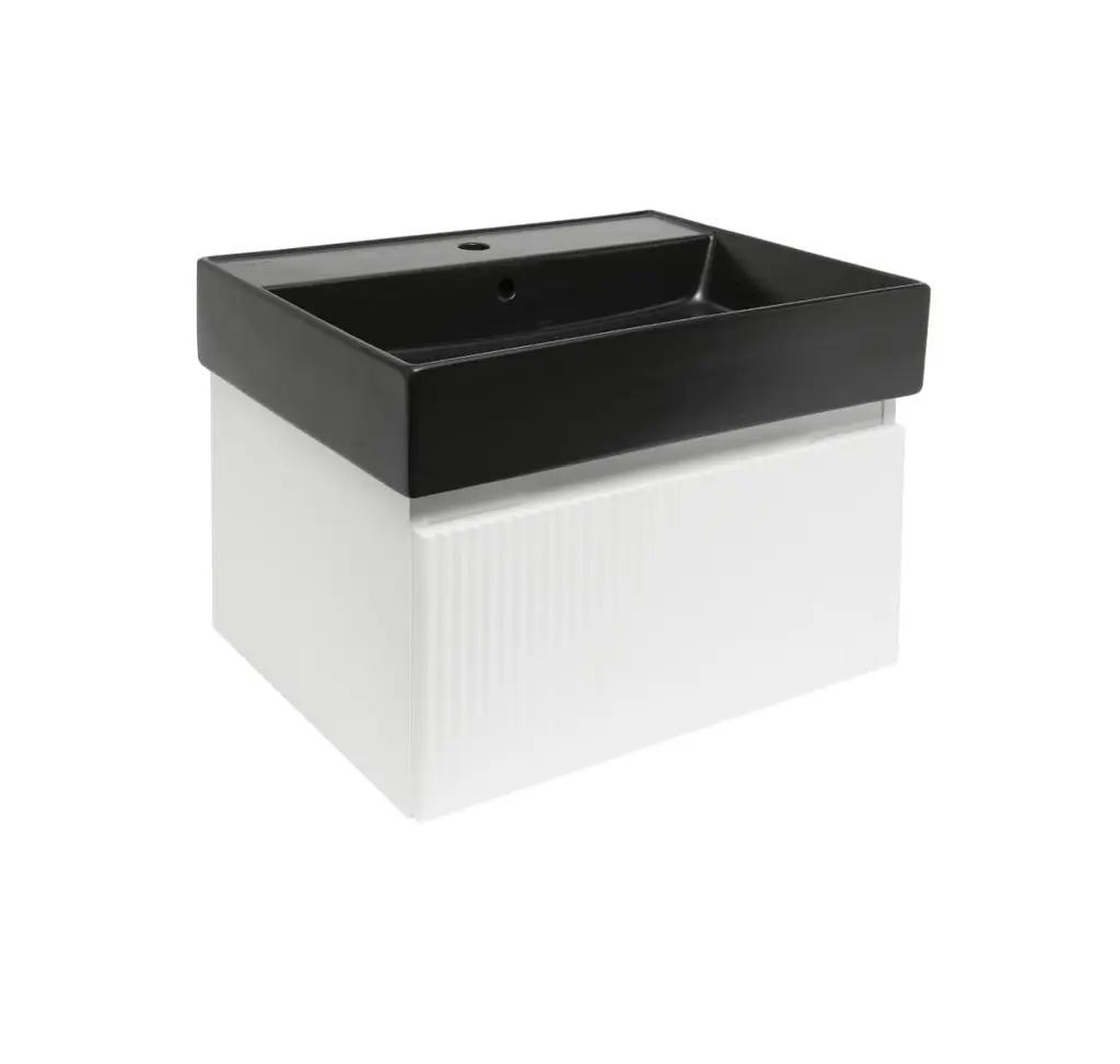 Koupelnová skříňka s umyvadlem SAT Evolution 58x30x44,8 cm bílá mat SATEVO60WMU2B SATEVO60WMU2B
