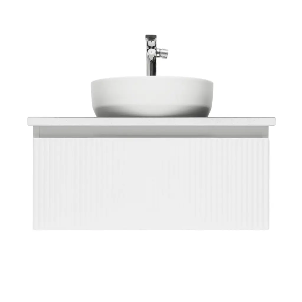 Koupelnová skříňka s umyvadlem a baterií SAT Evolution 78x30x44,8 cm bílá mat SATEVO80WMDBUB SATEVO80WMDBUB