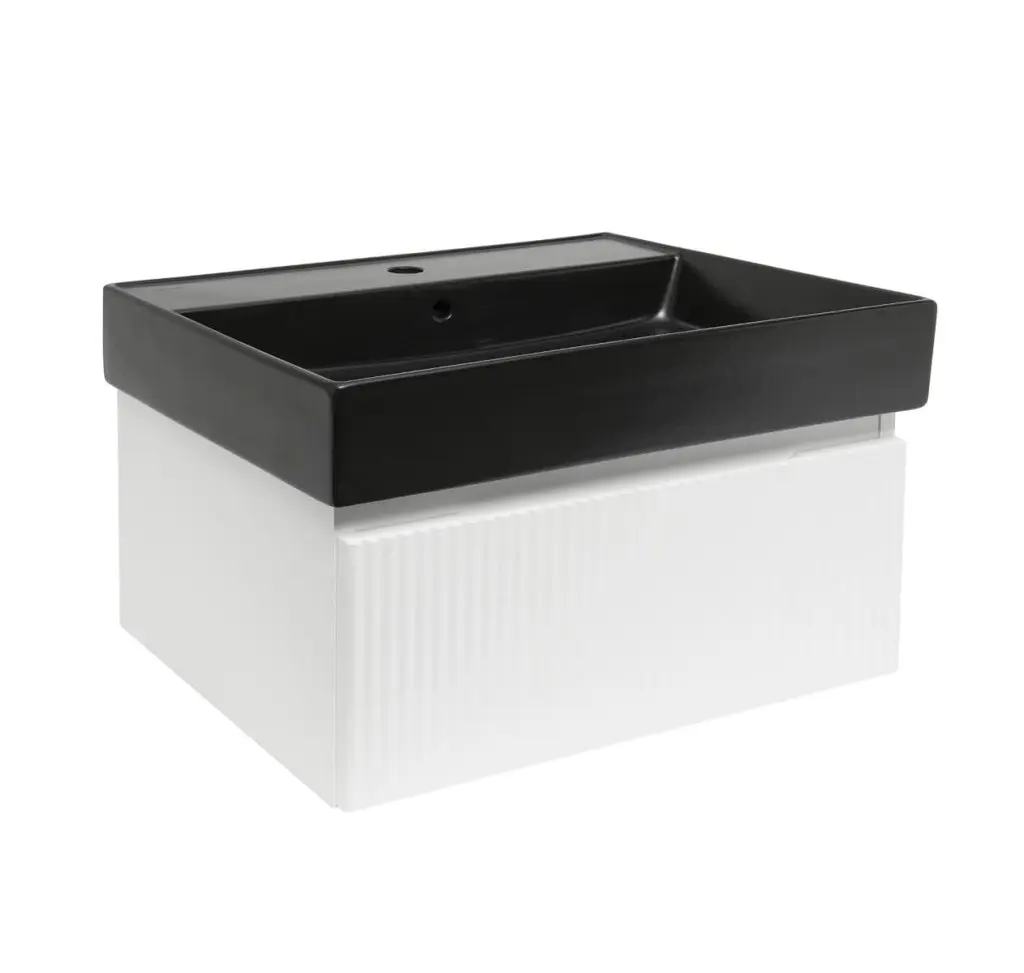 Koupelnová skříňka s umyvadlem SAT Evolution 78x30x44,8 cm bílá mat SATEVO80WMU2B SATEVO80WMU2B