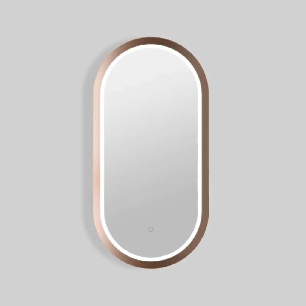 Zrcadlo se senzorem SAT Aurum 40x80 cm rose gold SATZAUR4080BRG SATZAUR4080BRG