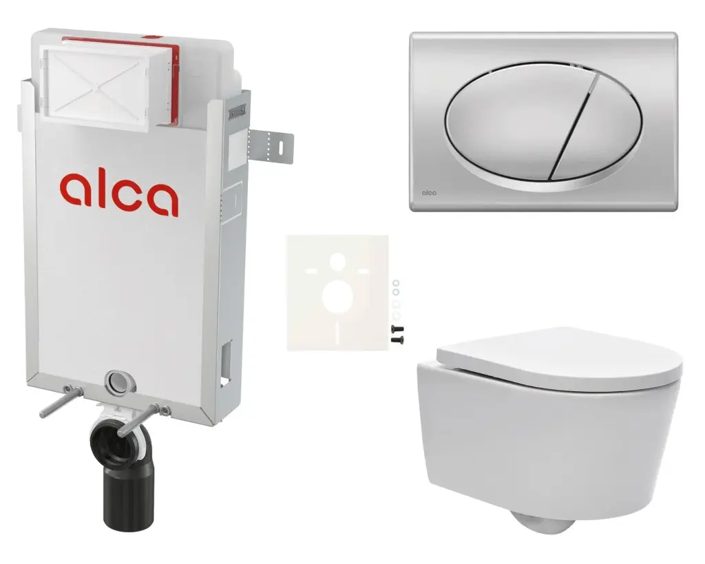 Cenově zvýhodněný závěsný WC set Alca k zazdění + WC SAT Brevis SIKOAW3 SIKOAW3