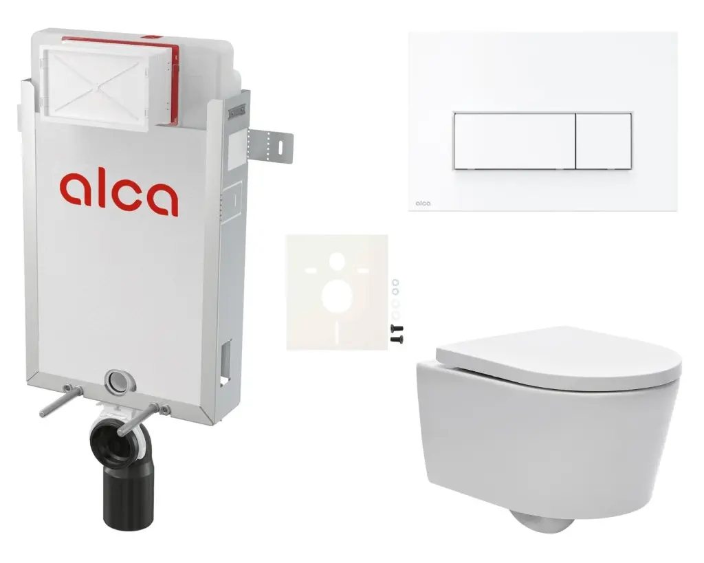 Cenově zvýhodněný závěsný WC set Alca k zazdění + WC SAT Brevis SIKOAW7 SIKOAW7