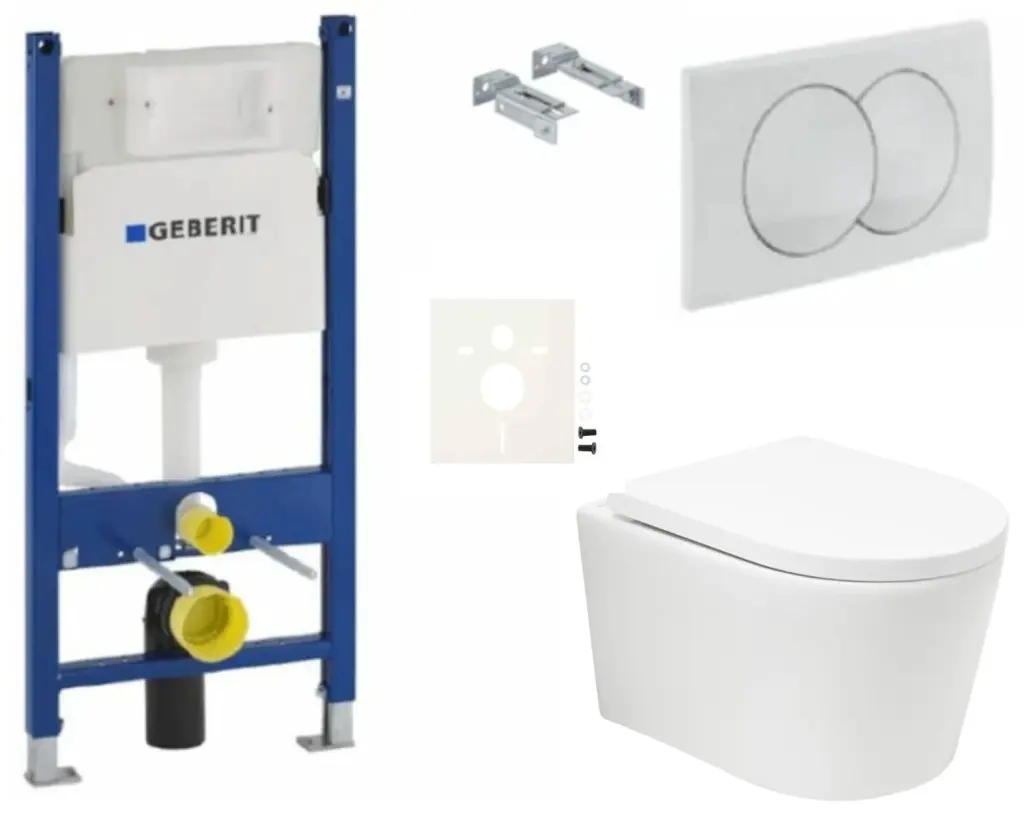 Závěsný WC set Geberit do lehkých stěn / předstěnová SAT BREVIS SIKOGESBRTORD01 SIKOGESBRTORD01