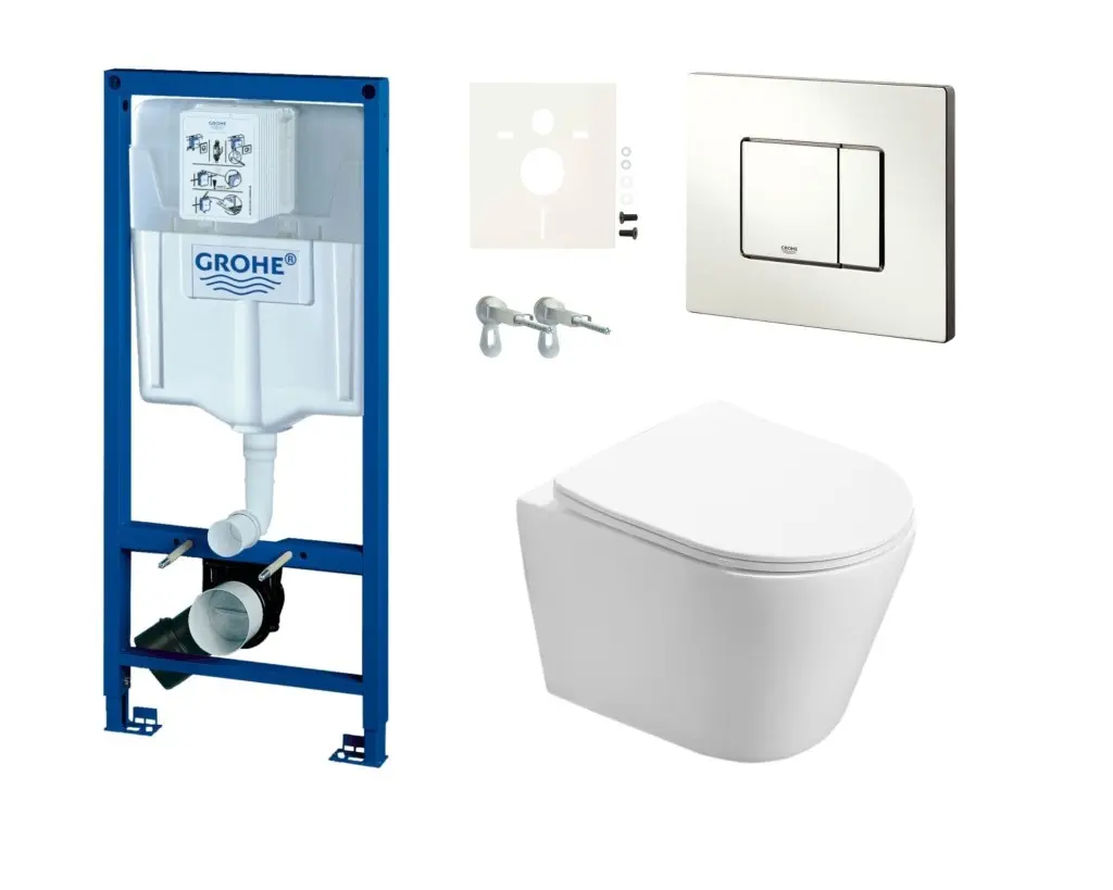 Cenově zvýhodněný závěsný WC set Grohe do lehkých stěn / předstěnová montáž + WC SAT Infinitio SIKOGRSIN2S SIKOGRSIN2S