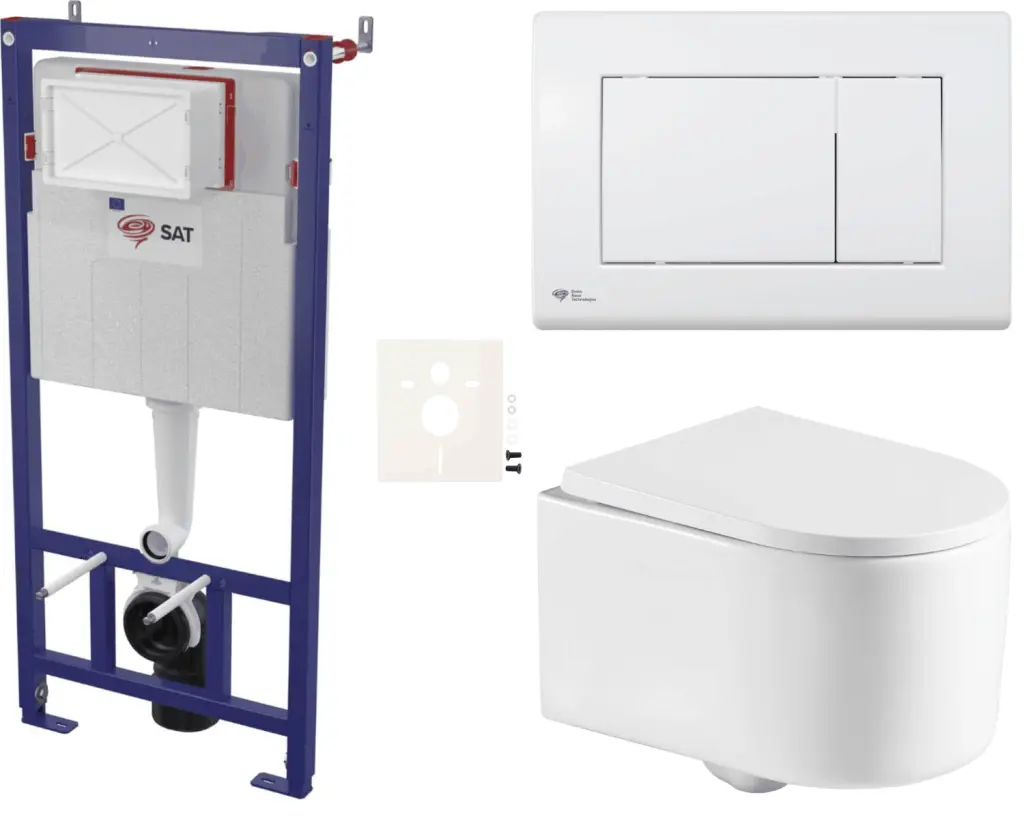 Závěsný WC set do lehkých stěn / předstěnová SAT SIKOSSREX7220K SIKOSSREX7220K