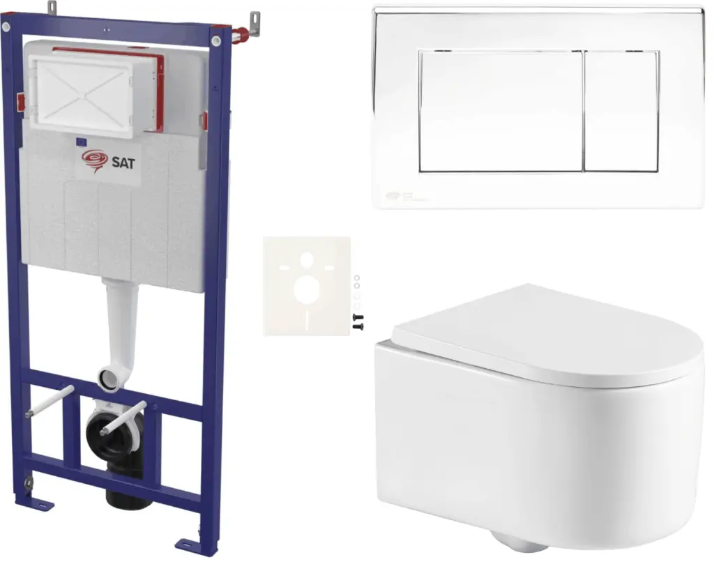 Závěsný WC set do lehkých stěn / předstěnová SAT SIKOSSTOR7221K SIKOSSTOR7221K