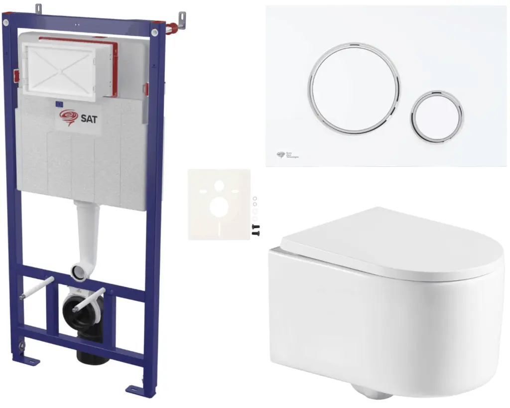Závěsný WC set do lehkých stěn / předstěnová SAT SIKOSSTOR7276K SIKOSSTOR7276K