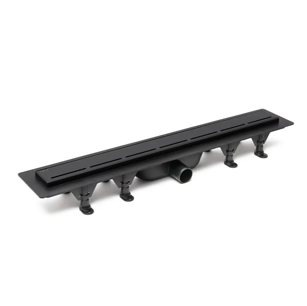 Sprchový žlab SAT 80 cm plast černý mat ZLAB80BL ZLAB80BL