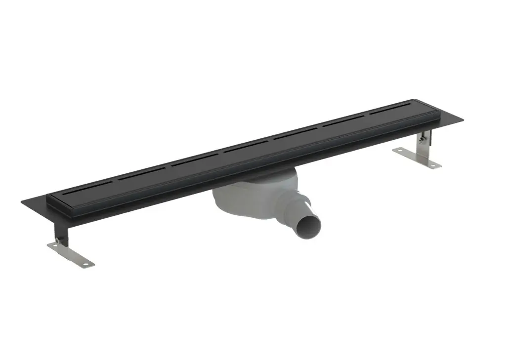 Sprchový žlab SAT 85 cm nerez černý ZLAB90NRZBL ZLAB90NRZBL