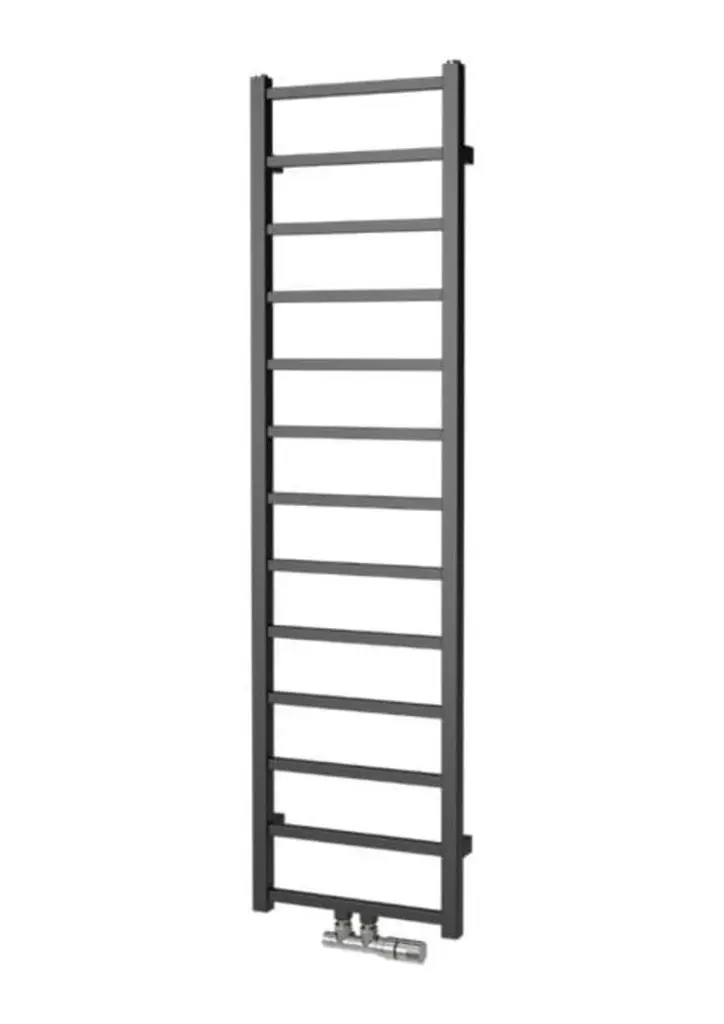 Radiátor kombinovaný Isan Fresh 150x40 cm středové připojení černý samet DFRE15000400CSMS DFRE15000400CSMS