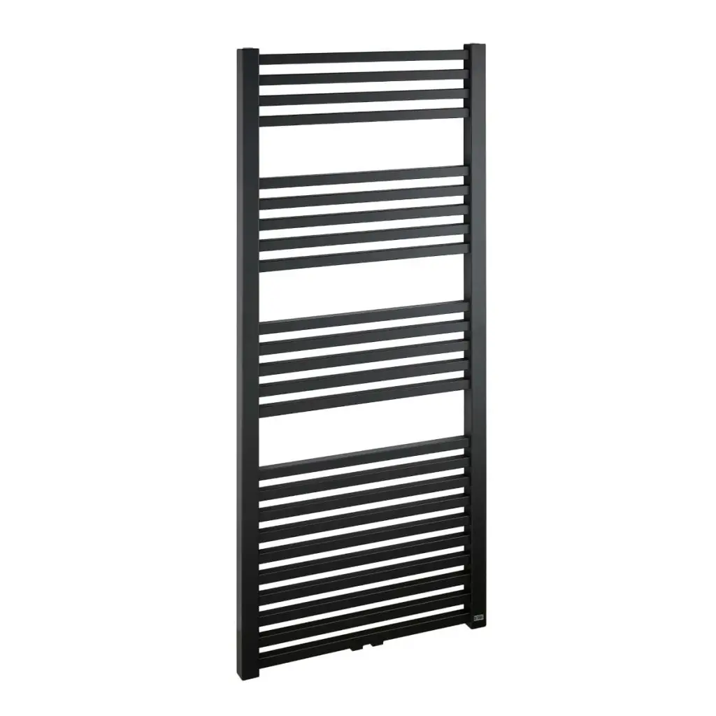 Radiátor kombinovaný Isan Quadrat 150,5x60cm středové připojení černá matná DQUA15050600CSMS DQUA15050600CSMS