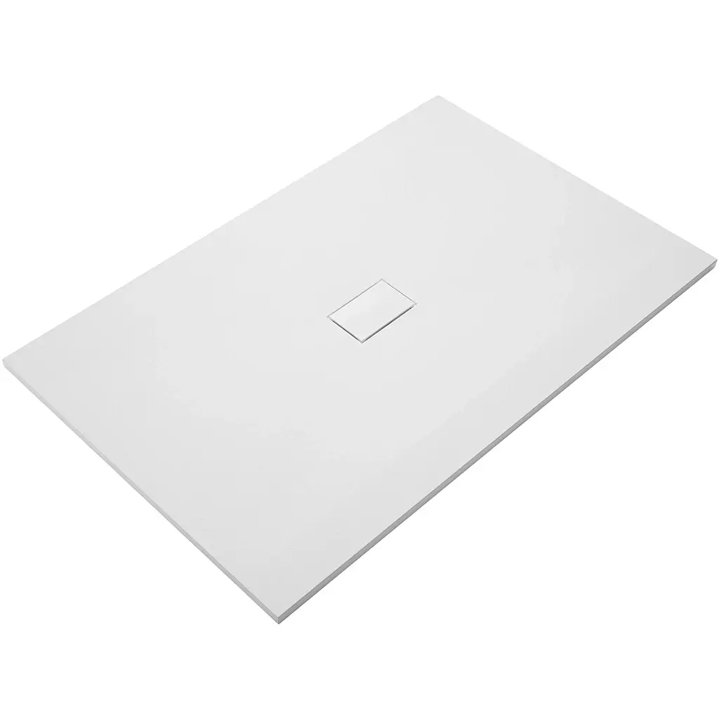 CERANO Sprchová vanička obdélníková FlexiCut SMC/minerální kompozit upravitelná bílá matná 160x100x3  CER-666109