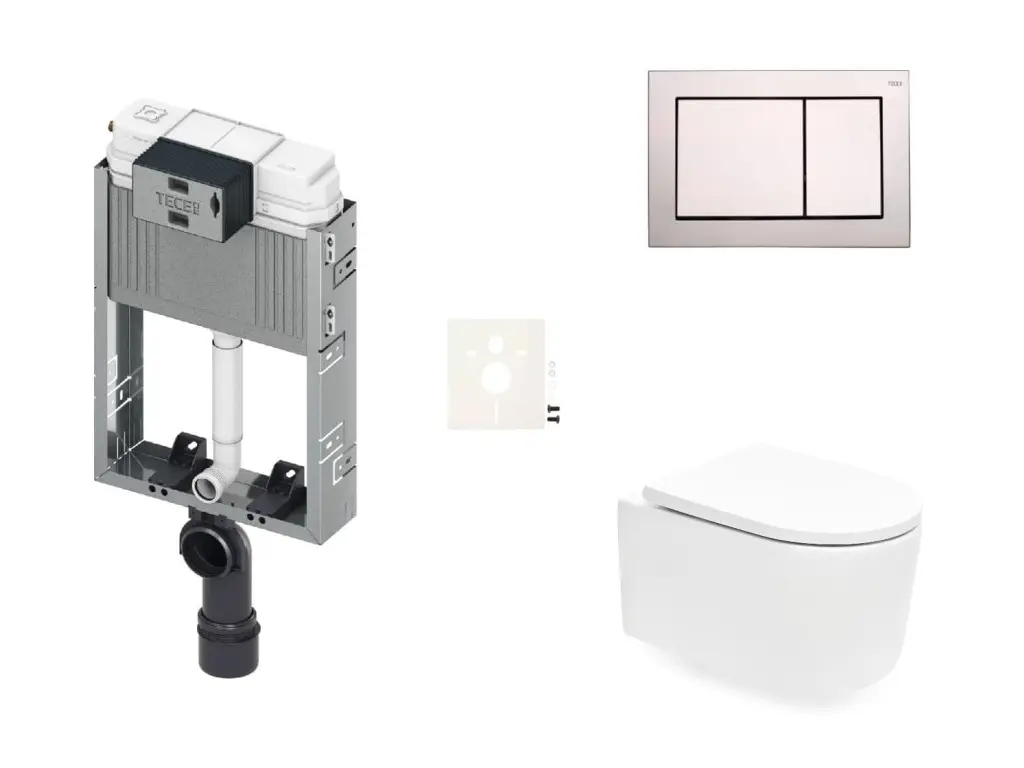 Závěsný WC set k zazdění SAT SIKOTZREX67CR SIKOTZREX67CR