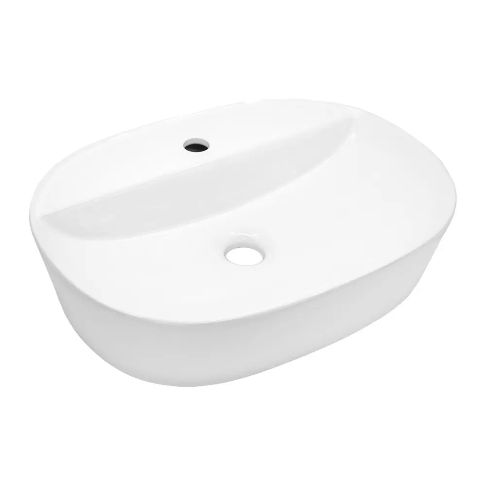Mereo Umyvadlo na desku s přepadem, Lota, 500x380x150 mm, oválné, keramické UC503815