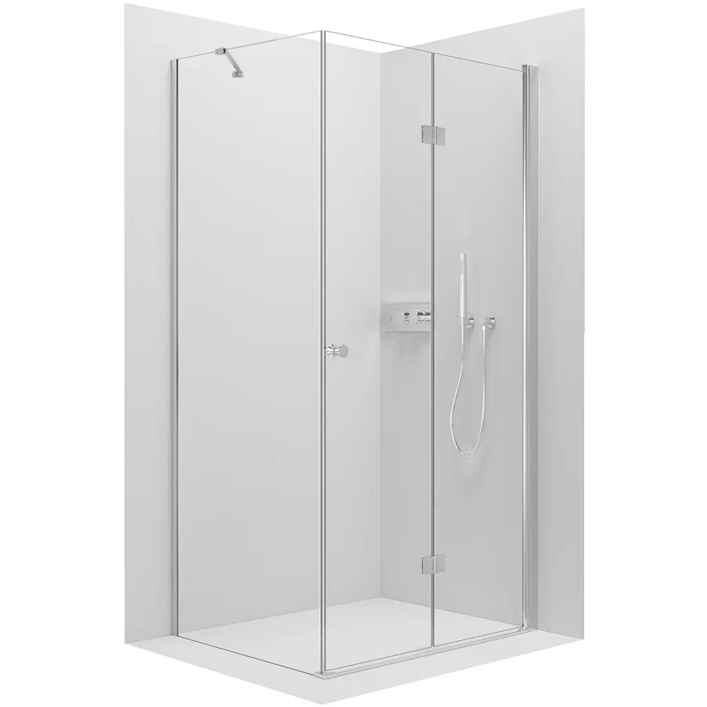 CERANO Sprchový kout Volpe L/P 6 mm chrom, transparentní sklo 80x70x190 zalamovací CER-427189