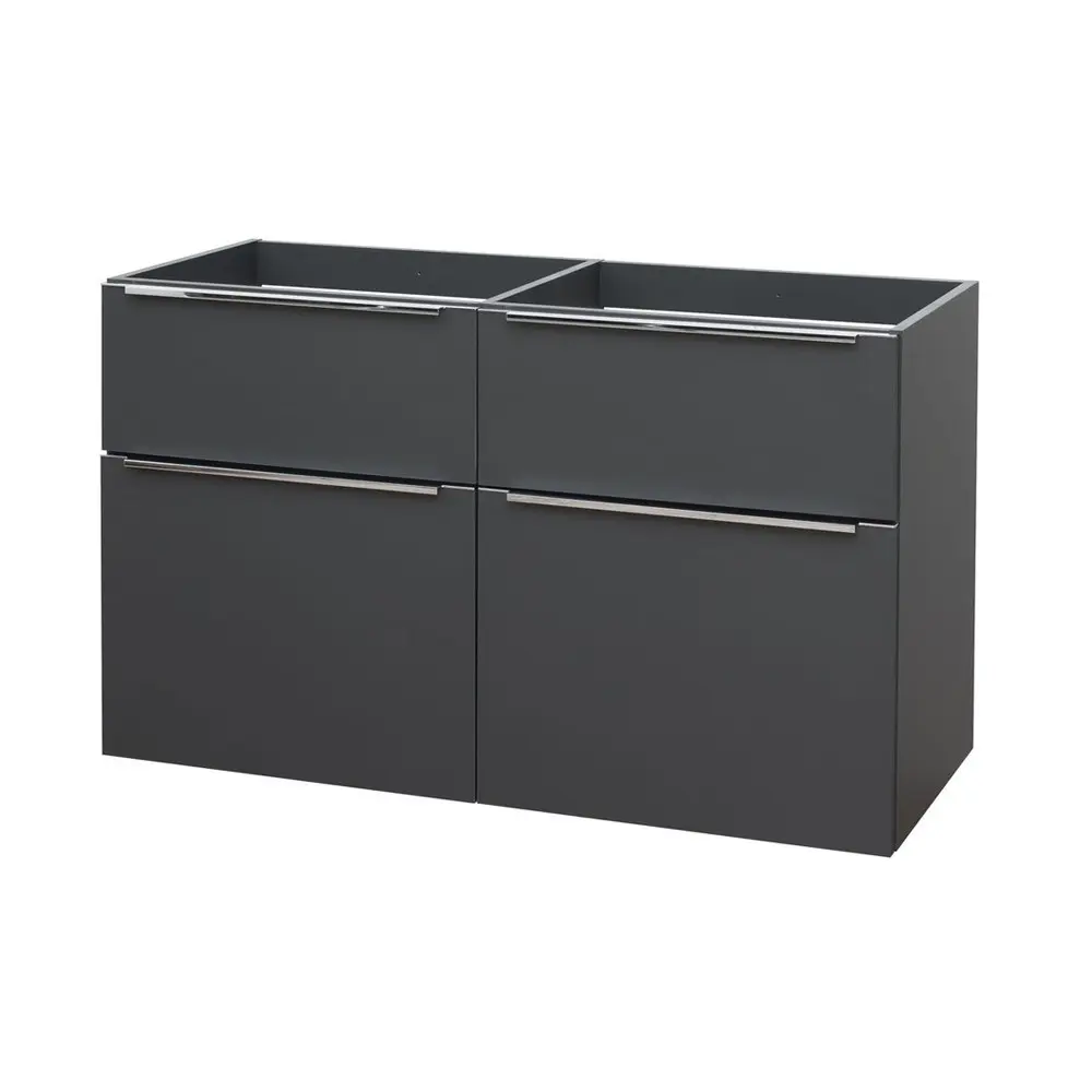 Mereo Mailo, koupelnová skříňka 120 cm, antracit, elox AL madlo CN533SN