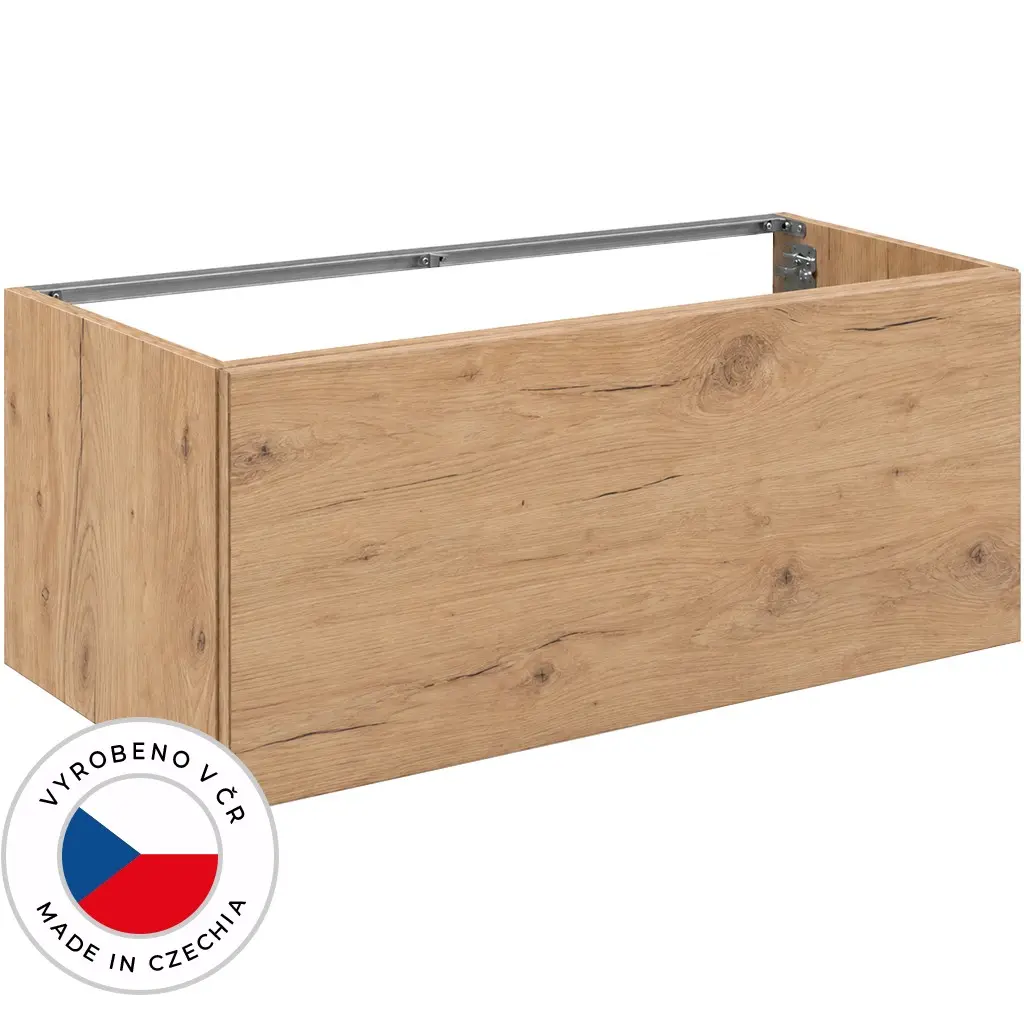 CERANO Koupelnová skříňka pod umyvadlo Adele TIP-ON otevírání dub zlatý Craft 120x40x44,8  CER-365738