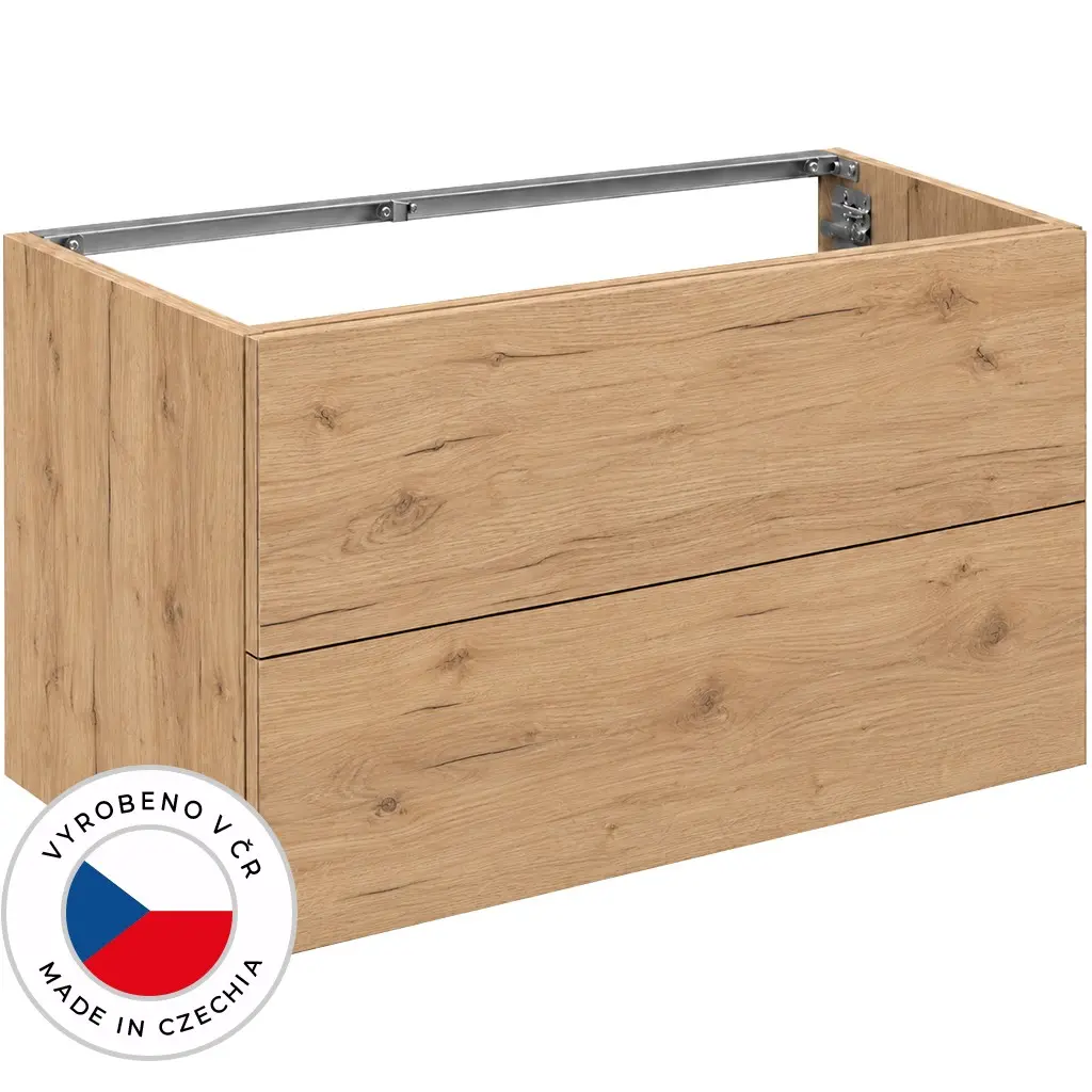 CERANO Koupelnová skříňka pod umyvadlo Adele TIP-ON otevírání dub zlatý Craft 100x60x44,8  CER-629701