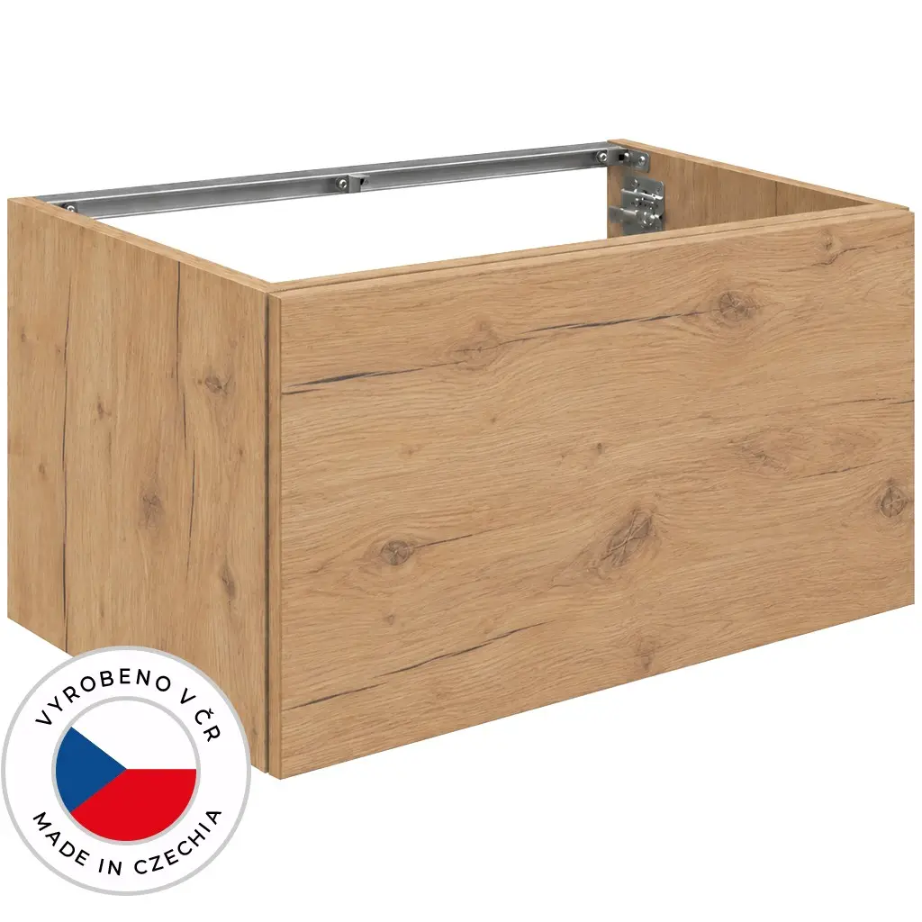 CERANO Koupelnová skříňka pod umyvadlo Adele TIP-ON otevírání dub zlatý Craft 100x40x44,8  CER-725262