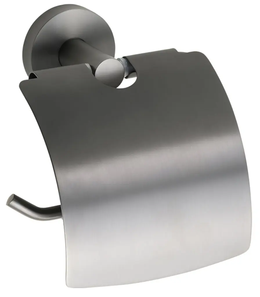 SAPHO X-ROUND GUN METAL držák toaletního papíru s krytem, gun metal XR732GM