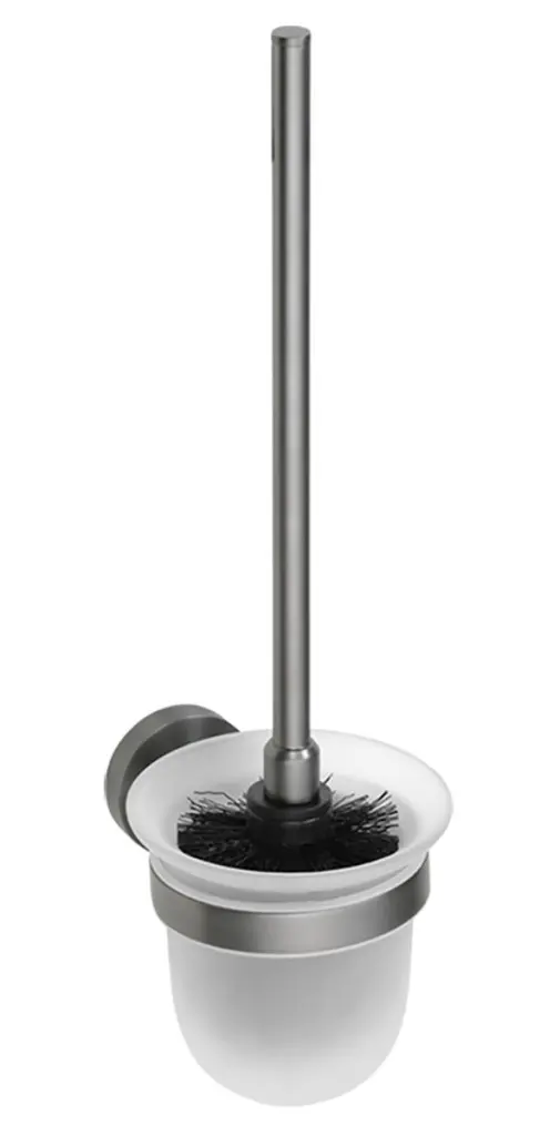 SAPHO X-ROUND GUN METAL WC štětka závěsná, mléčné sklo, gun metal XR303GM