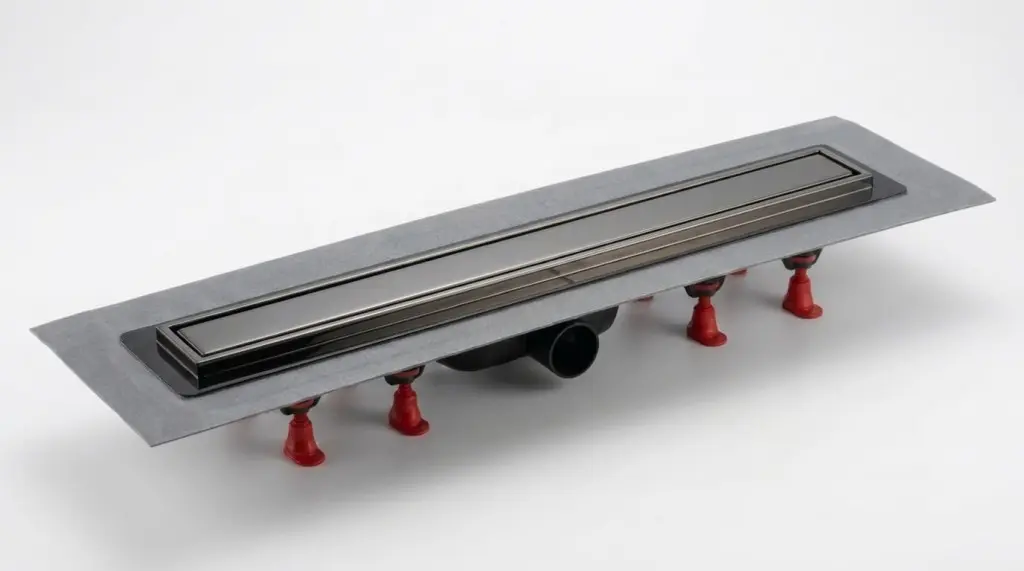 Sprchový žlab SAT Aurum 65 cm broušená gun metal mat plný SATZLAB70BGM SATZLAB70BGM