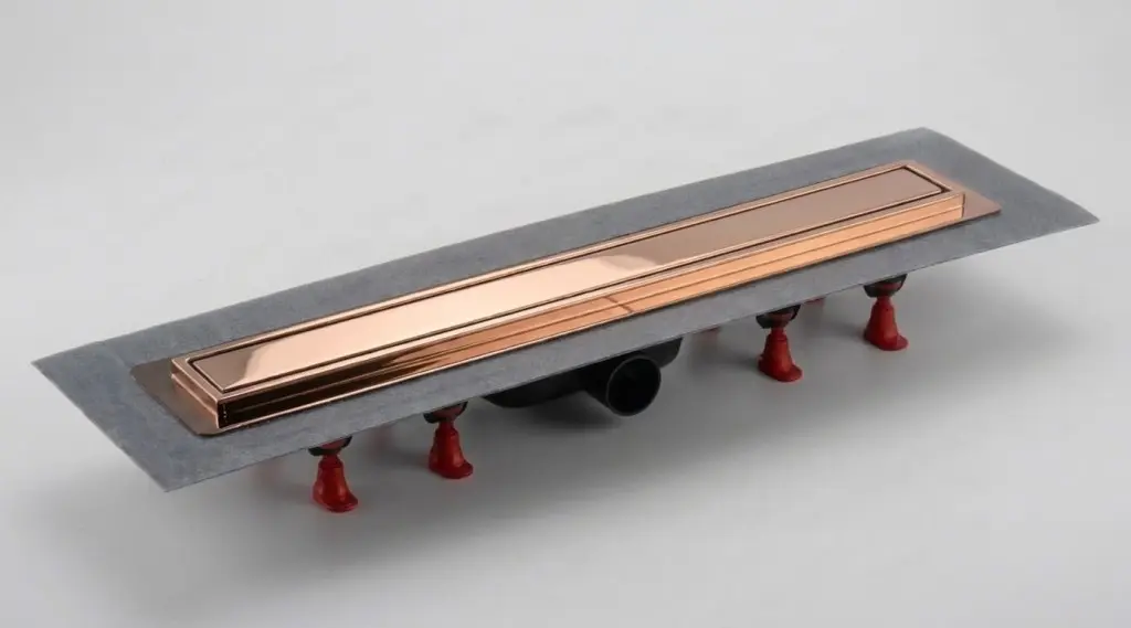 Sprchový žlab SAT Aurum 75 cm růžová zlatá lesklá lesk plný SATZLAB80RG SATZLAB80RG