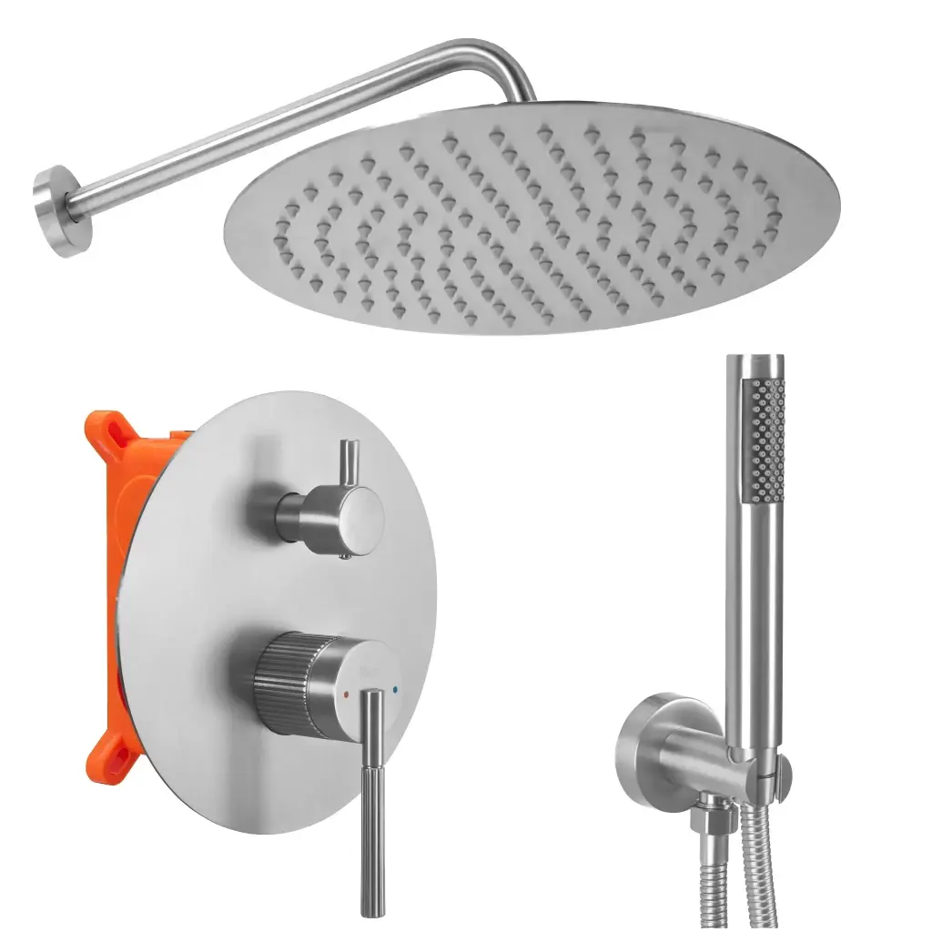 REA Podomítkový Sprchový Set Argon Nickel Brush + BOX REA-P4413