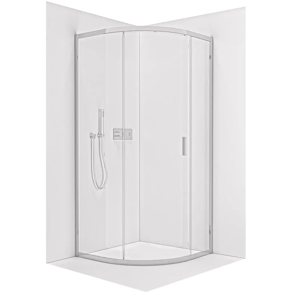 CERANO Sprchový kout Solero L/P 6 mm čtvrtkruh R550 chrom, transparentní sklo 70x70x195  CER-046631
