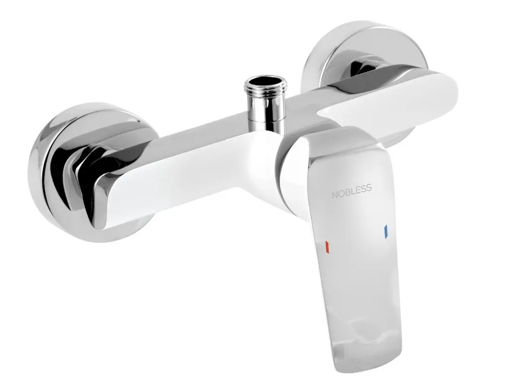 Sprchová baterie bez příslušenství 150 mm Tina bílá/chrom NOVASERVIS 38062/1,1
