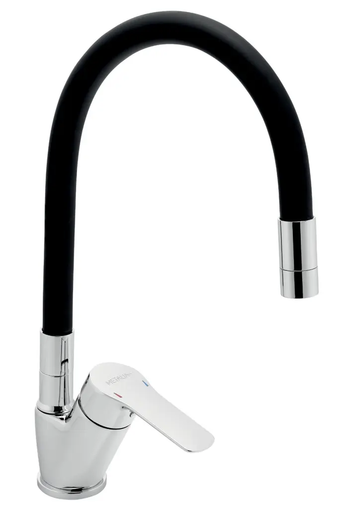 Novaservis 54014F,0C ohebná kuchyňská baterie, černá