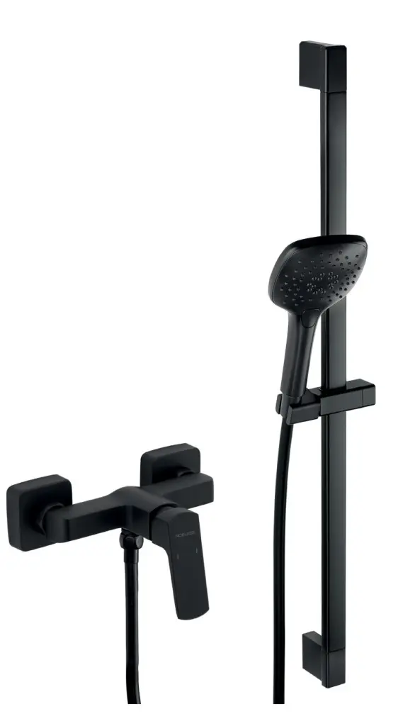 NOVASERVIS Koupelnová sada sprchová Nobless Ego, černá 43061KIT,5