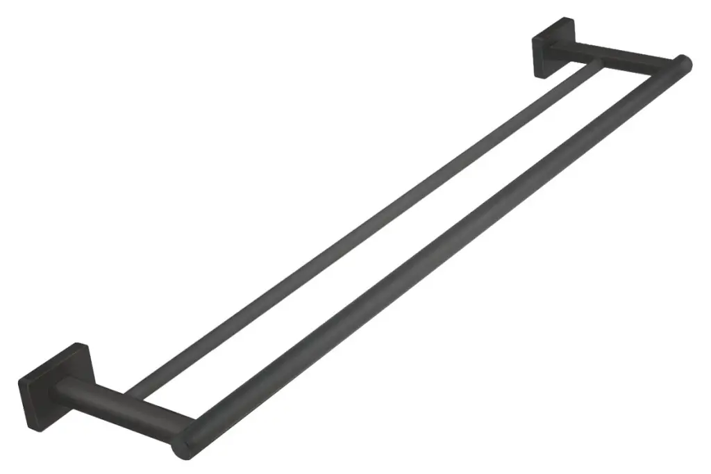 NOVASERVIS Dvojitý držák ručníků GRETA 600 mm, gun metal AGR10GM