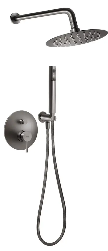NOVASERVIS Sprchová sada podomítková Ciriculus, gun metal BCK7PGM-SET1-S