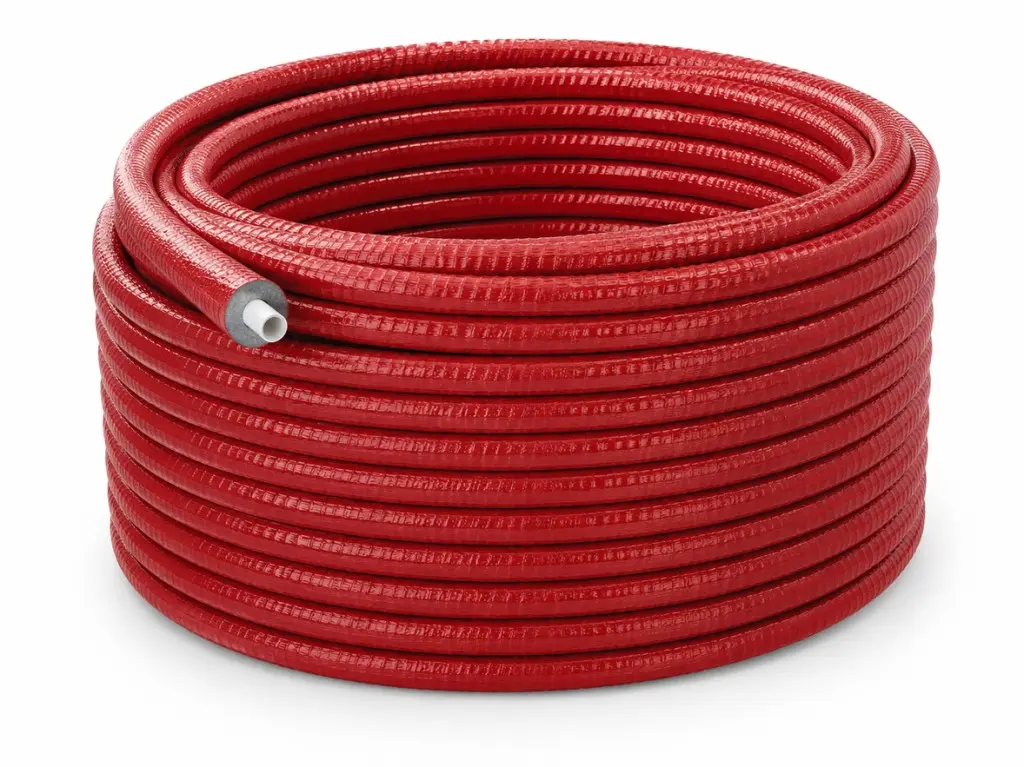 NOVASERVIS 5-vrstvá trubka PERT/AL/PERT s hliníkovou vrstvou 26x3mm a izolací 9mm červená, svitek 50 m FPALPOR2650
