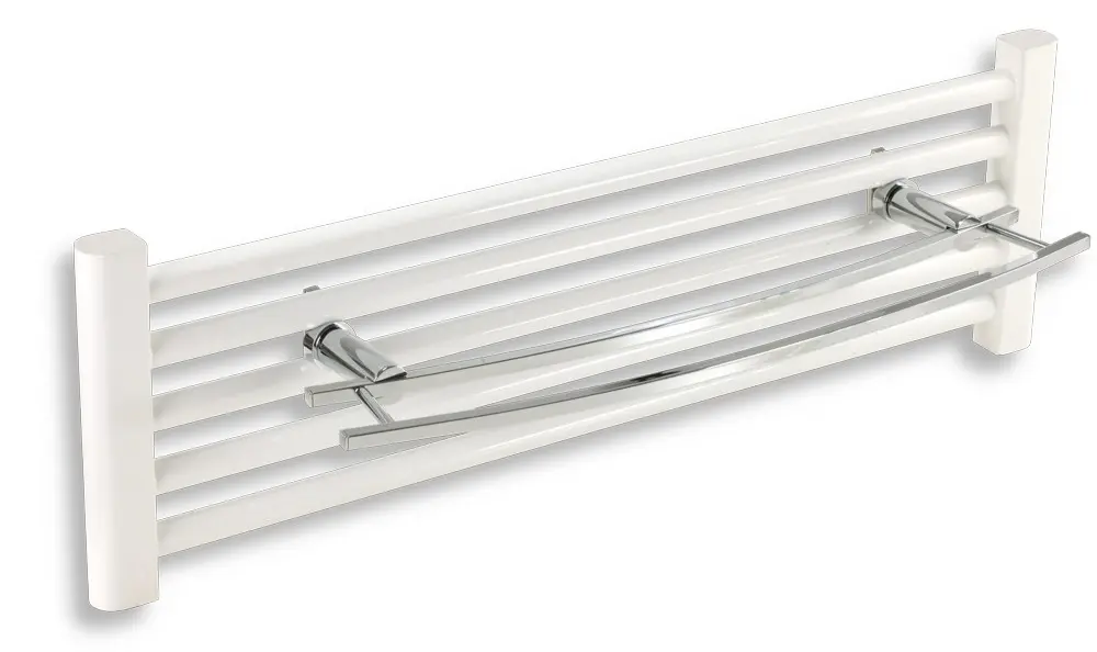 NOVASERVIS Dvojitý držák na otopný žebřík 600 mm Metalia 2 chrom 6225/1,0