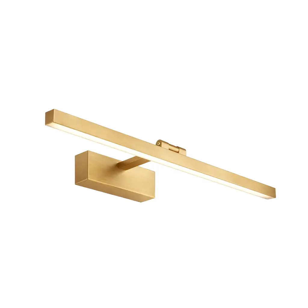 Toolight Koupelnové nástěnné LED osvětlení APP1864-1W 60 cm kartáčovaná zlatá