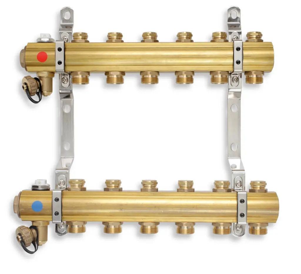 Novaservis Rozdělovač s regulačními a mechanickými ventily 9 okruhů (RO09S)