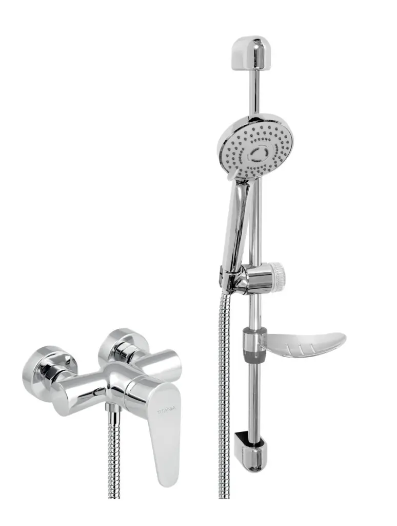 NOVASERVIS Koupelnová sada sprchová Titania Fresh, chrom 96065KIT,0
