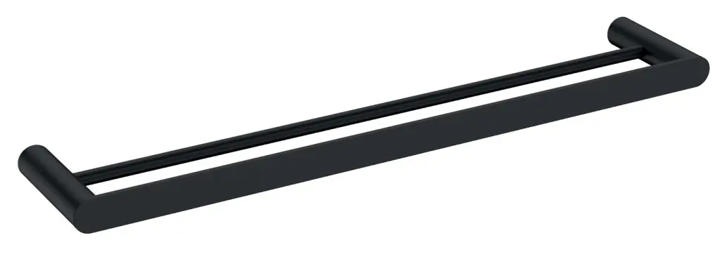 NOVASERVIS Dvojitý držák ručníků Nostris 600 mm, černá ANS10BL