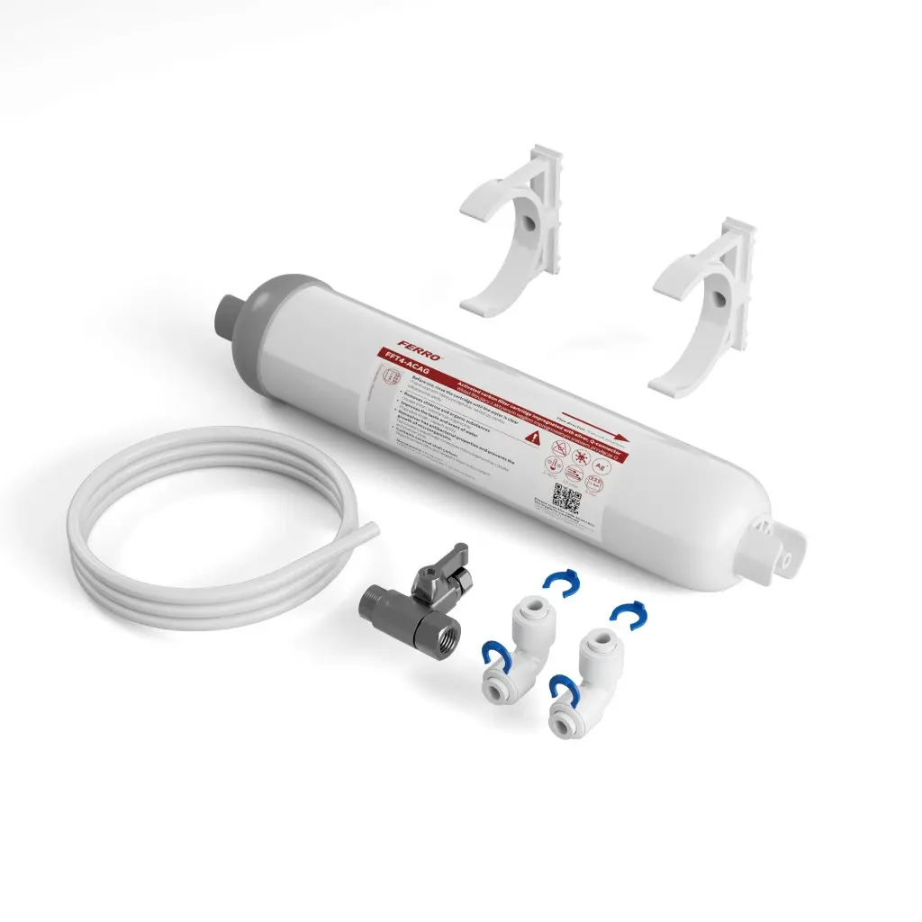 Novaservis Ferro Filtrata - Filtr s aktivním uhlím a příslušenstvím FFT4-ACAG-SET