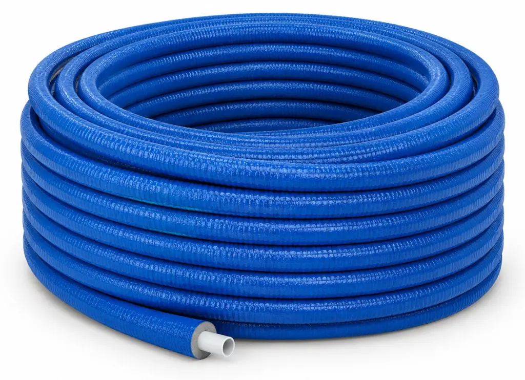 NOVASERVIS 5-vrstvá trubka PERT/AL/PERT s hliníkovou vrstvou 16x2mm a izolací 9mm modrá, svitek 100 m FPALPOB16100