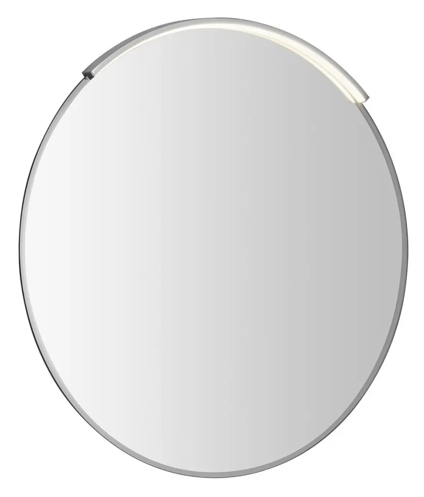 SAPHO BORD kulaté zrcadlo s LED svítidlem MOON, broušená hrana, ø 60cm, CU free 22444-2211