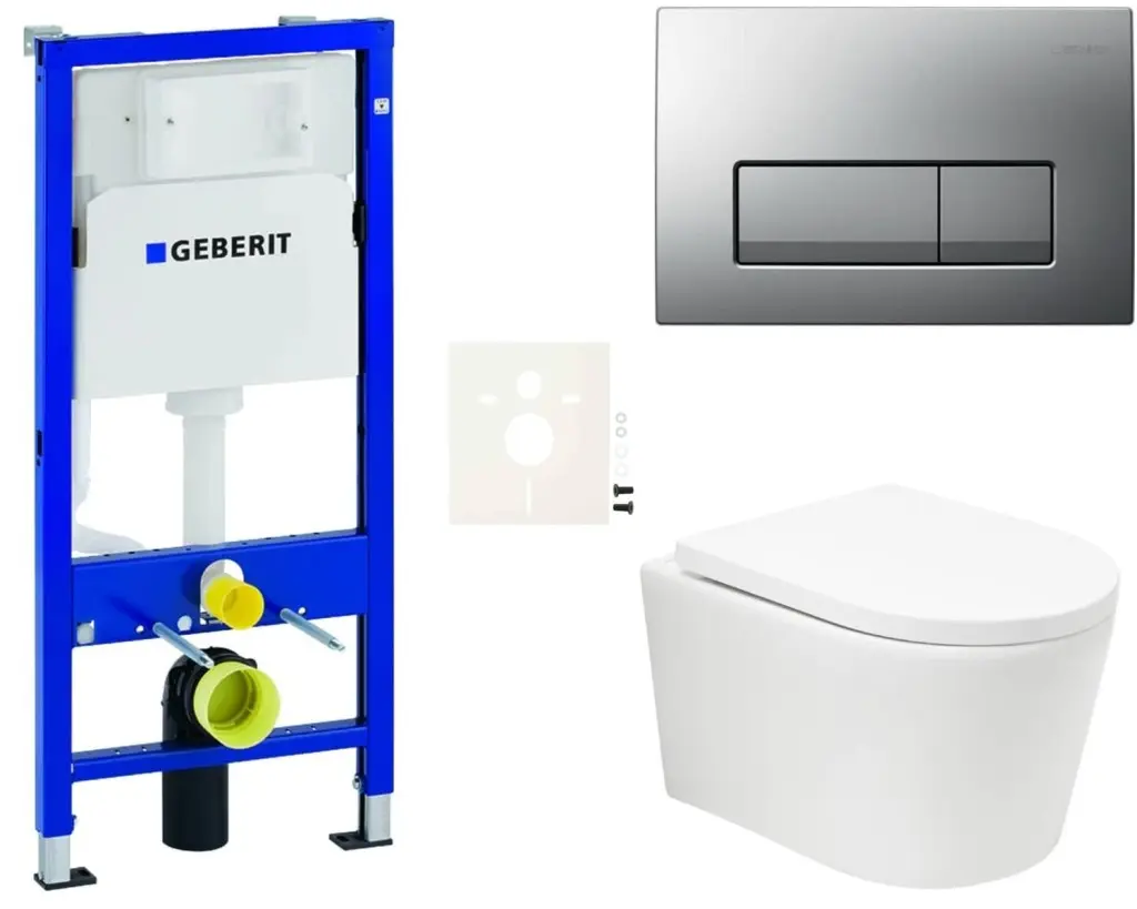 Závěsný WC set Geberit do lehkých stěn / předstěnová SAT BREVIS SIKOGESBRTORD50 SIKOGESBRTORD50