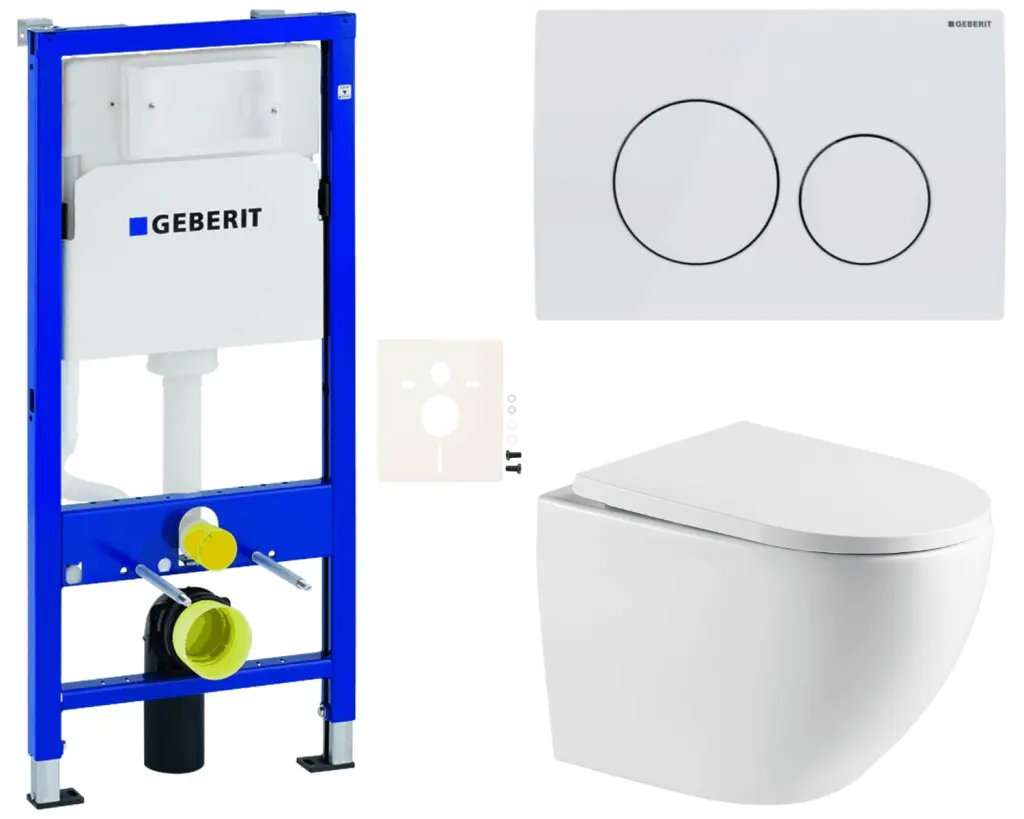 Závěsný WC set Geberit do lehkých stěn / předstěnová SAT SIKOGESREX67D20 SIKOGESREX67D20