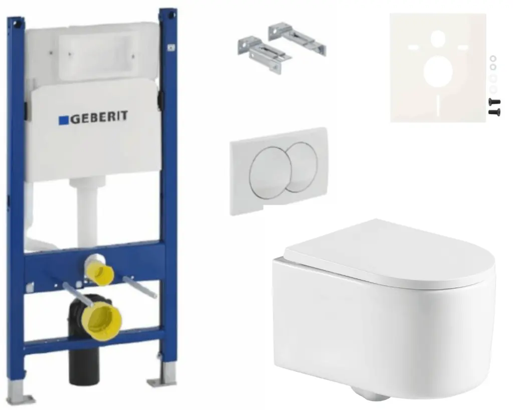 Závěsný WC set Geberit do lehkých stěn / předstěnová SAT SIKOGESREX72D01 SIKOGESREX72D01