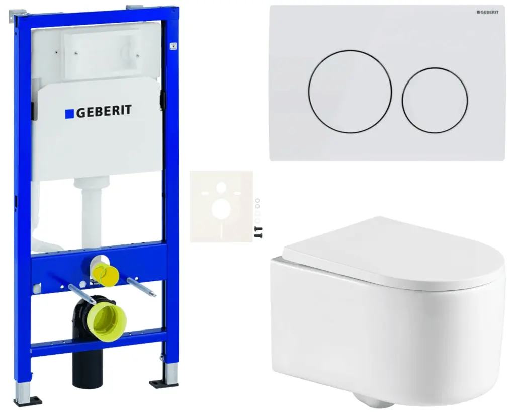 Závěsný WC set Geberit do lehkých stěn / předstěnová SAT SIKOGESTOR72D20 SIKOGESTOR72D20