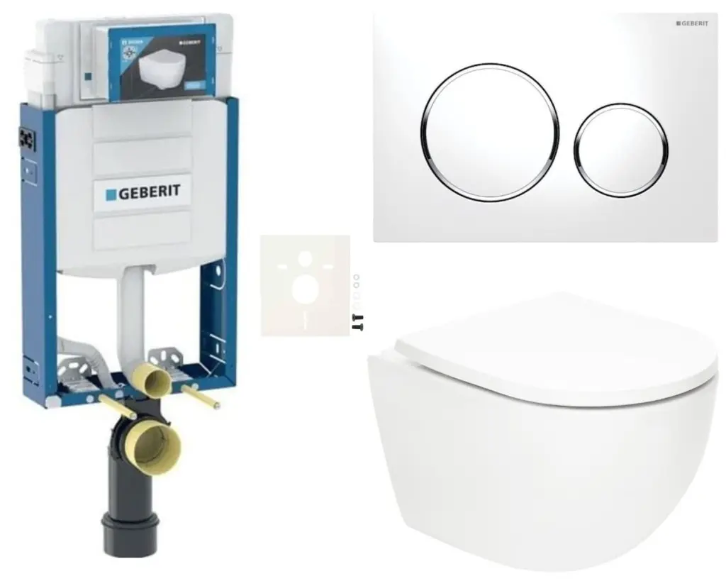 Závěsný WC set Geberit k zazdění SAT Fusion SIKOGZTORFUS20 SIKOGZTORFUS20